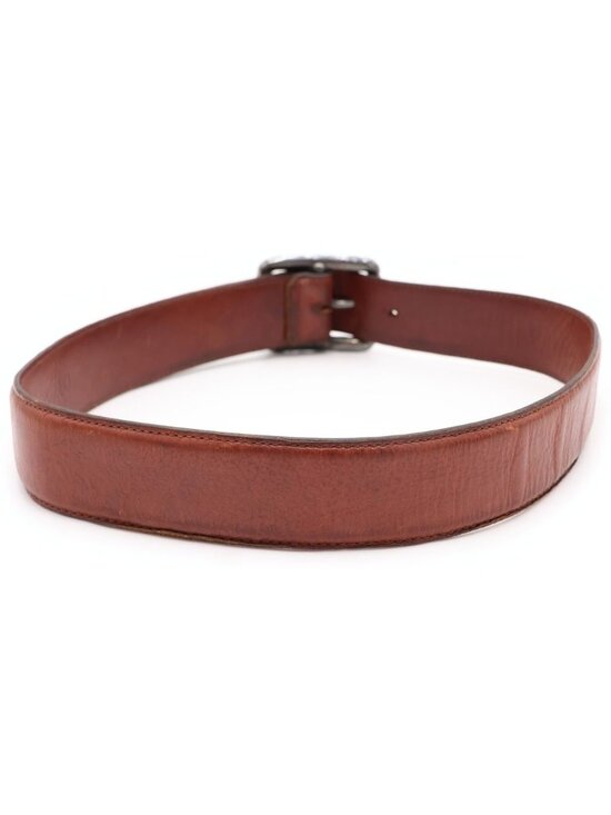Chrome Hearts Blt Scrlrec Rectangle Scroll Belt Brown main image 6